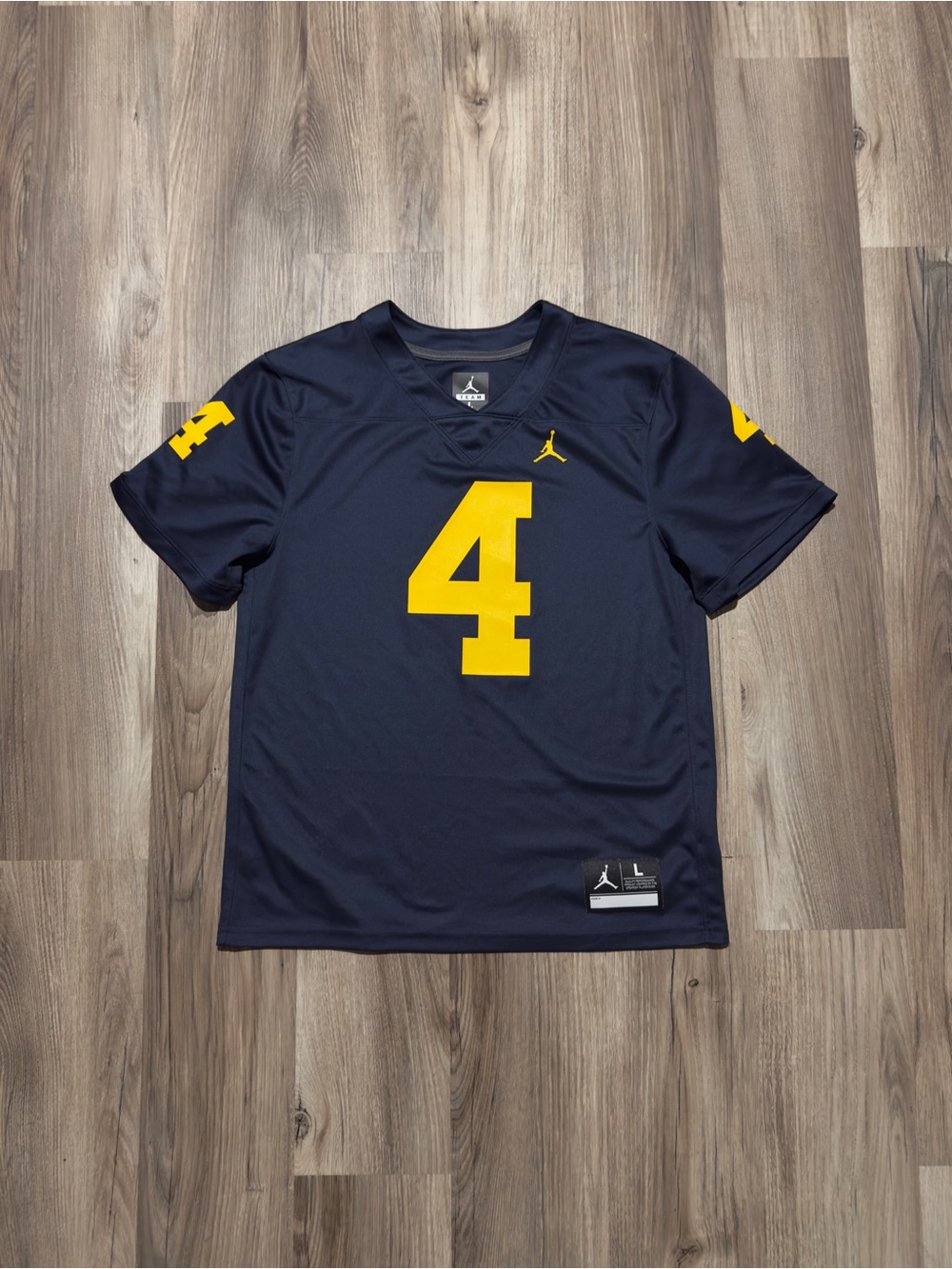 Women’s Nike Jordan Michigan Wolverines #4 Football Jersey • Size L